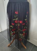 Zwarte tule rok met rozen - Sweet Miss, Sweet miss, Ophalen of Verzenden, Zo goed als nieuw, Maat 36 (S)