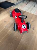 Loopauto, sierauto racer, raceauto, rood, staal/ blik, Kinderen en Baby's, Speelgoed | Speelgoedvoertuigen, Ophalen of Verzenden