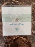 Heart To Get armband zilver We Are All One, Ophalen of Verzenden, Zo goed als nieuw, Zilver, Zilver