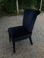 Stoelen blauw met zwarte poten, Ophalen, Zo goed als nieuw, Blauw, Hout