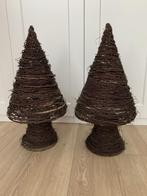 2 wilgentakjes decoratie in kerstboom vorm voor huis of tuin, Ophalen