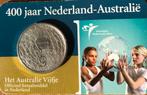 AUSTRALIE VIJFJE / 400 JAAR AUSTRALIE - NEDERLAND, Postzegels en Munten, Munten | Nederland, Zilver, Ophalen of Verzenden, 5 gulden