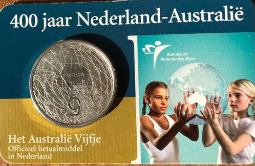 AUSTRALIE VIJFJE / 400 JAAR AUSTRALIE - NEDERLAND, Postzegels en Munten, Munten | Nederland, Losse munt, 5 gulden, Koningin Beatrix