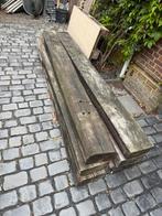 Eiken bielzen, Tuin en Terras, Palen, Balken en Planken, Ophalen, Zo goed als nieuw, 250 cm of meer, Balken