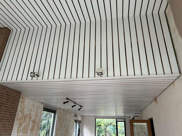 Houten plafond panelen, Doe-het-zelf en Verbouw, Platen en Panelen, Hout, Ophalen