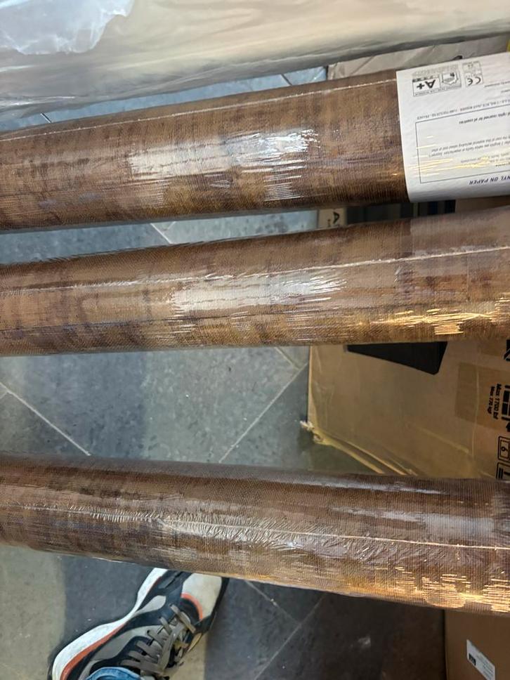 3xrol Élitis Eldorado Atelier d'artiste behang vp 880 11, Huis en Inrichting, Stoffering | Behang, Bruin, minder dan 10 m², Ophalen of Verzenden