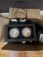 12x Inbouwspots AR111 Zwart, Huis en Inrichting, Lampen | Spots, Ophalen, Metaal of Aluminium, Zo goed als nieuw, Led