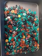 Grote partij agaat en tijgeroog cabochons, Ophalen of Verzenden, Zo goed als nieuw