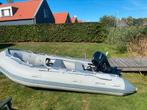 BB-line rubberboot 360 airdeck met Tohatsu 8pk4t, Watersport en Boten, Rubberboten, Airdeck, Zo goed als nieuw, Benzine, Minder dan 70 pk
