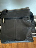 Zwarte leren handtas - weinig gebruikt, Ophalen of Verzenden, Zo goed als nieuw, Zwart, Leer