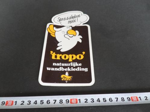 sticker TROPO natuurlijke wandbekleding Sprakeloos mooi !, Verzamelen, Stickers, Zo goed als nieuw, Bedrijf of Vereniging, Ophalen