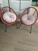 Retro Lounge Stoelen Terra - Set van 2, Huis en Inrichting, Stoelen, Ophalen, Twee, Overige kleuren, Zo goed als nieuw