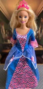 Barbie prinsessenjurk en kroontje, Ophalen of Verzenden, Gebruikt, Barbie