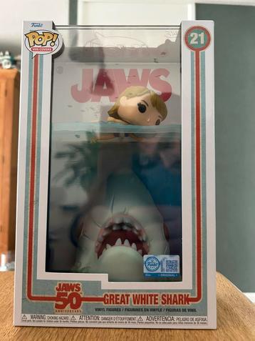 Funko Pop! Jaws 50th anniversary Great white Shark Poster beschikbaar voor biedingen
