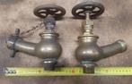 Setje heel grote 1" kranen brons messing koper, Ophalen of Verzenden