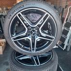 Mercedes AMG sportvelgen met winterbanden, Auto-onderdelen, Banden en Velgen, Ophalen, 18 inch, Gebruikt, Banden en Velgen