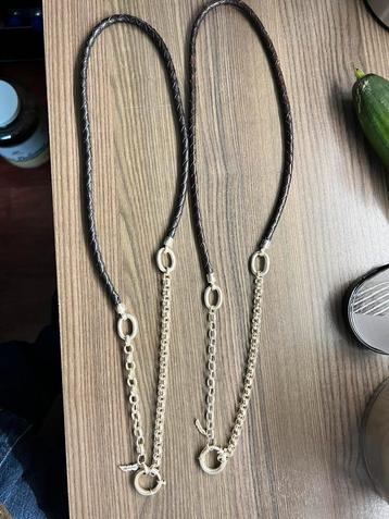BAND OF ANGELS KETTING ZWART ZILVER OF BRUIN ZILVER beschikbaar voor biedingen