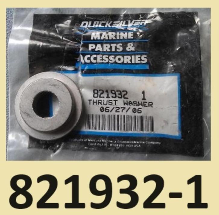 821932-1 Ring-Thrust Washer voor 6 tm 15 pk Mariner&Mercury, Watersport en Boten, Accessoires en Onderhoud, Nieuw, Motor en Techniek