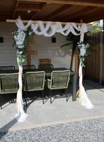 Decoratie trouwboog/bruiloftsboog, Hobby en Vrije tijd, Feestartikelen | Verhuur, Ophalen of Verzenden, Zo goed als nieuw, Geboorte of Huwelijk