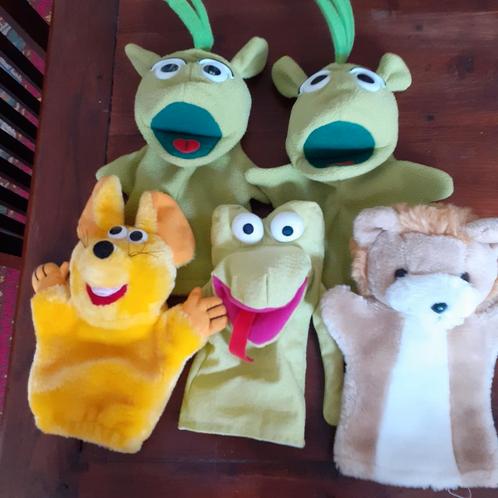 Zachte handpoppen poppenkastpoppen, Kinderen en Baby's, Speelgoed | Poppen, Zo goed als nieuw, Ophalen of Verzenden