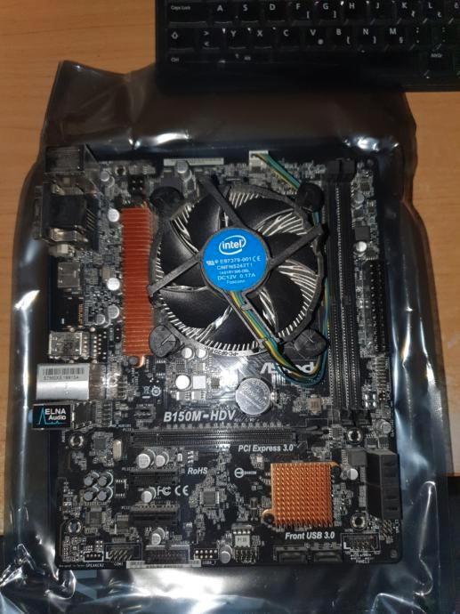 ASRock B150M-HDV + Intel i3-6100 + 8GB RAM, Computers en Software, Moederborden, Gebruikt, Intel, DDR4, Ophalen of Verzenden