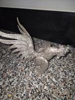 Antieke Vechthaan & Fazant - Brons Verzilverd, Antiek en Kunst, Ophalen of Verzenden