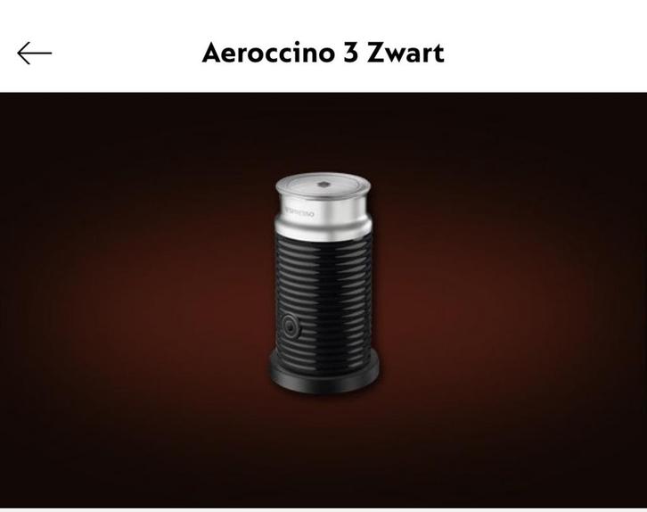 Nespresso Aeroccino 3 Melkopschuimer - Nieuw in doos, Witgoed en Apparatuur, Melkopschuimers, Nieuw, Ophalen