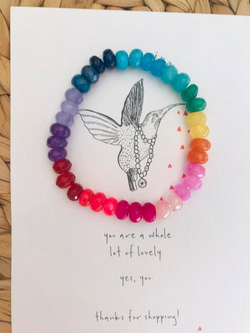Armband anna nina edelstenen nieuw💛🧡❤️💜💙💚, Sieraden, Tassen en Uiterlijk, Armbanden, Nieuw, Ophalen of Verzenden
