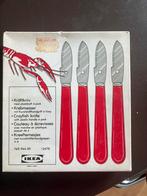 Vintage IKEA kreeftenmesjes – set van 4 (nieuw in doos), Ophalen of Verzenden, Zo goed als nieuw, Kunststof