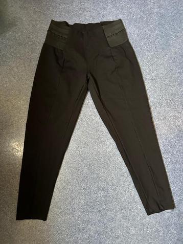 Zizzi pantalon/tregging zwart met elastische zijkanten mt 44 beschikbaar voor biedingen