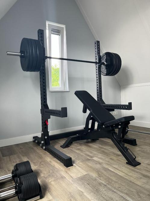 Squat stand / Squatrek / Squat rack, Sport en Fitness, Fitnessmaterialen, Nieuw, Halterset, Armen, Benen, Borst, Buik, Rug, Ophalen