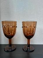 Opjet Visage Glass Wijnglazen – Set van 2 (Amberkleurig), Huis en Inrichting, Keuken | Servies, Glas of Glazen, ., Ophalen of Verzenden