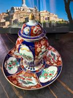 Gold Imari bord en gemberpotje set, Antiek en Kunst, Ophalen