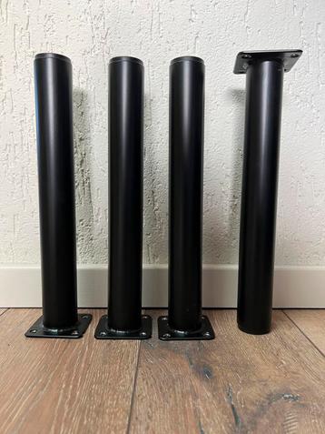 Nieuwe ijzeren tafelpoten 40mm, 32cm hoog zwart matlak beschikbaar voor biedingen
