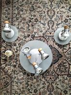 Ikea Plafondlamp + Bedlampjes Halogeen, Huis en Inrichting, Lampen | Plafondlampen, Ophalen of Verzenden, Gebruikt, Glas, Modern