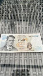 20 francs België vingt francs 1964! Bankbiljet biljet geld, Postzegels en Munten, Bankbiljetten | Europa | Niet-Eurobiljetten