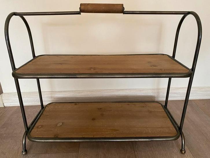 Industrieel Bakkersrek met 2 Planken, Huis en Inrichting, Woonaccessoires | Kapstokken, Gebruikt, Overige typen, Minder dan 100 cm