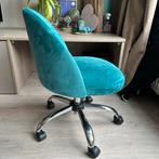 Turquoise bureaustoel, in hoogte verstelbaar, Blauw, Nieuw, Ophalen of Verzenden, Bureaustoel