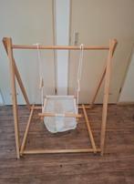 Houten babyschommel met schommelstoel., Kinderen en Baby's, Speelgoed | Buiten | Speeltoestellen, Ophalen, Nieuw, Schommel
