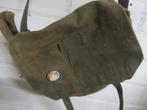 Vintage canvas tas, legertas, pukkel, Ophalen of Verzenden, Gebruikt, Groen, Overige merken