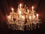 16 lamps kristallen Maria Theresia kroonluchter, Ophalen, Gebruikt, Glas