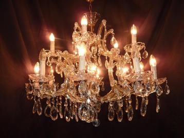 16 lamps kristallen Maria Theresia kroonluchter  beschikbaar voor biedingen