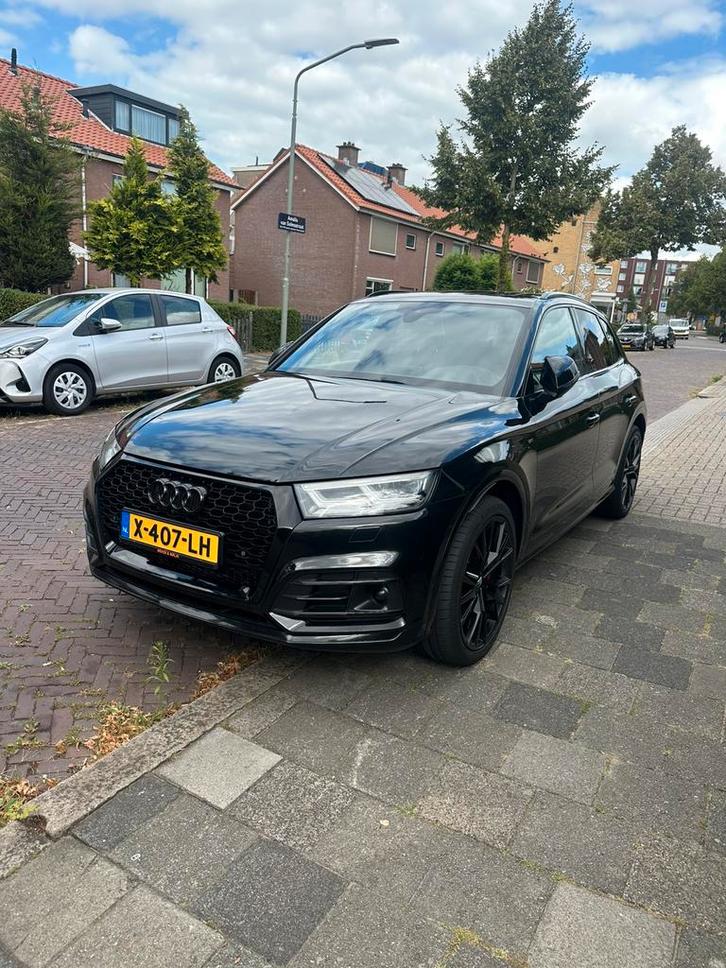 Audi Q5 50 Tfsi e Quattro 299pk S Tronic 2020 Zwart, Auto's, Audi, Particulier, Q5, 360° camera, Achteruitrijcamera, Airbags, Airconditioning