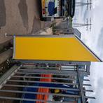 Reclame zuil of balkon afscherming RVS EN TRESPA, Ophalen, Overige materialen, Gebruikt, 200 cm of meer