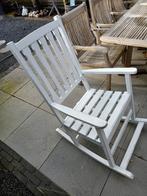 Schommelstoel, Huis en Inrichting, Stoelen, Ophalen, Zo goed als nieuw, Wit, Eén