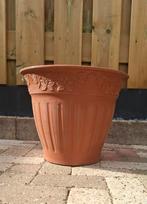10 kunststof bloempotten spaanse stijl, Tuin en Terras, Kunststof, Gebruikt, Rond, Ophalen