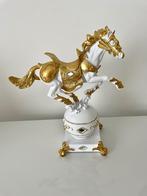 Paarden beeld goud decoratie, Verzamelen, Ophalen of Verzenden, Zo goed als nieuw, Dier