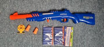foamdart blaster / geweer, incl targets en 20 foamdarts beschikbaar voor biedingen