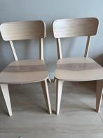 Eetkamerstoelen Ikea Lisabo, eiken 2 stuks, Huis en Inrichting, Stoelen, Ophalen, Gebruikt, Twee, Bruin