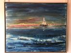schilderij Henk de Velde, Ophalen of Verzenden, Zo goed als nieuw, Schilderij, 100 tot 125 cm